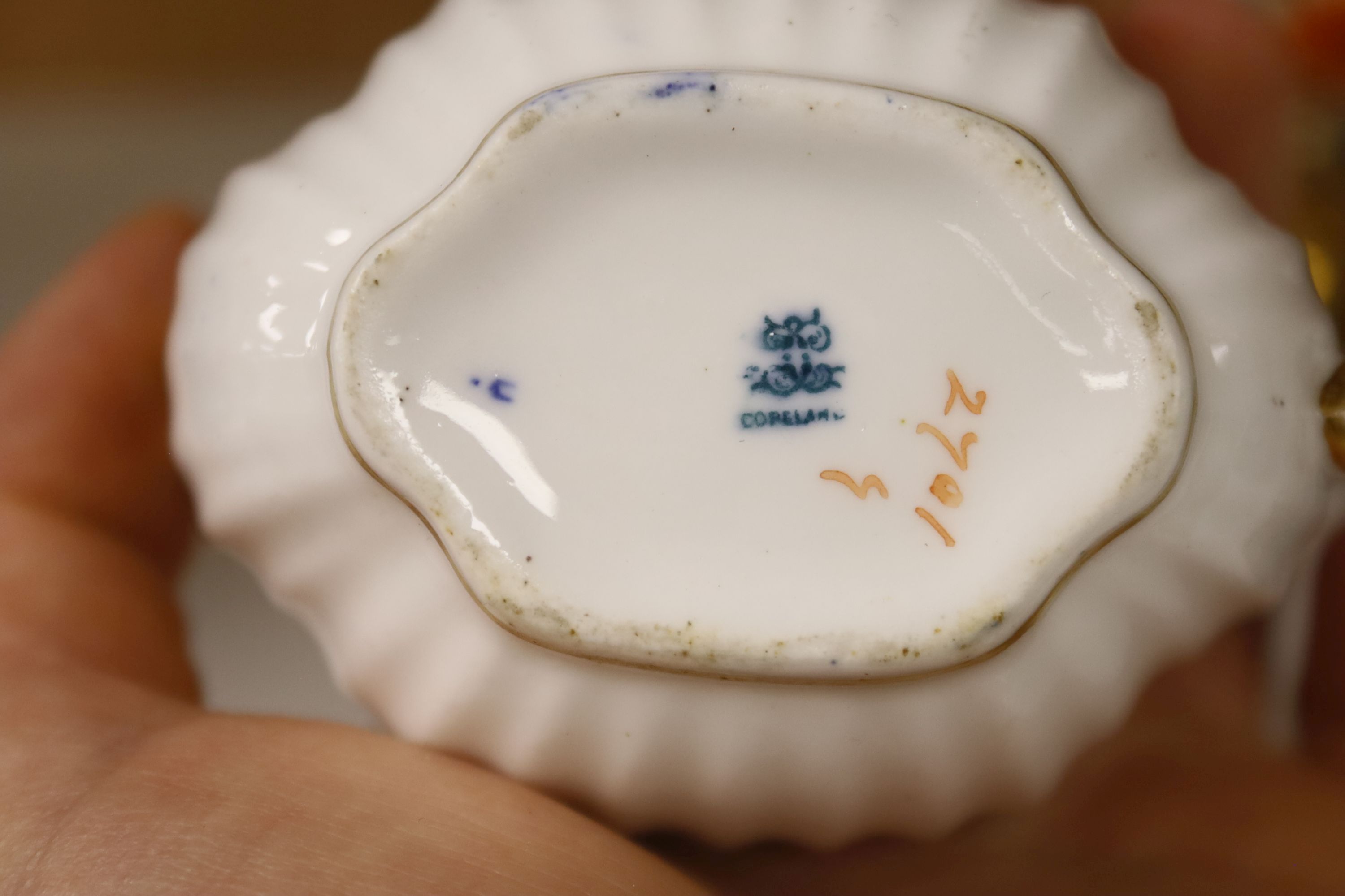 A Spode vase with beaded rim and foot rim painted with an imari pattern c.1820,